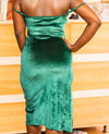 Serwaa's Velvet Elegant Slit Maxi Dress