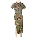 Camouflage Two Piece Casual Print Set