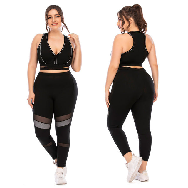 Plus Size Gym Fitness Set